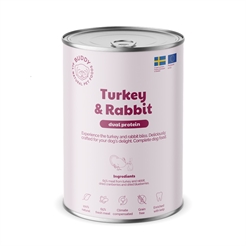 Buddy Wet Hundfoder Kalkon & Kanin Duo Protein 65% Kalkon och Kanin 400g